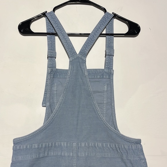 Aerie Cloudy Blue Werk & Play Corduroy Overalls Size Small - Picture 8 of 11